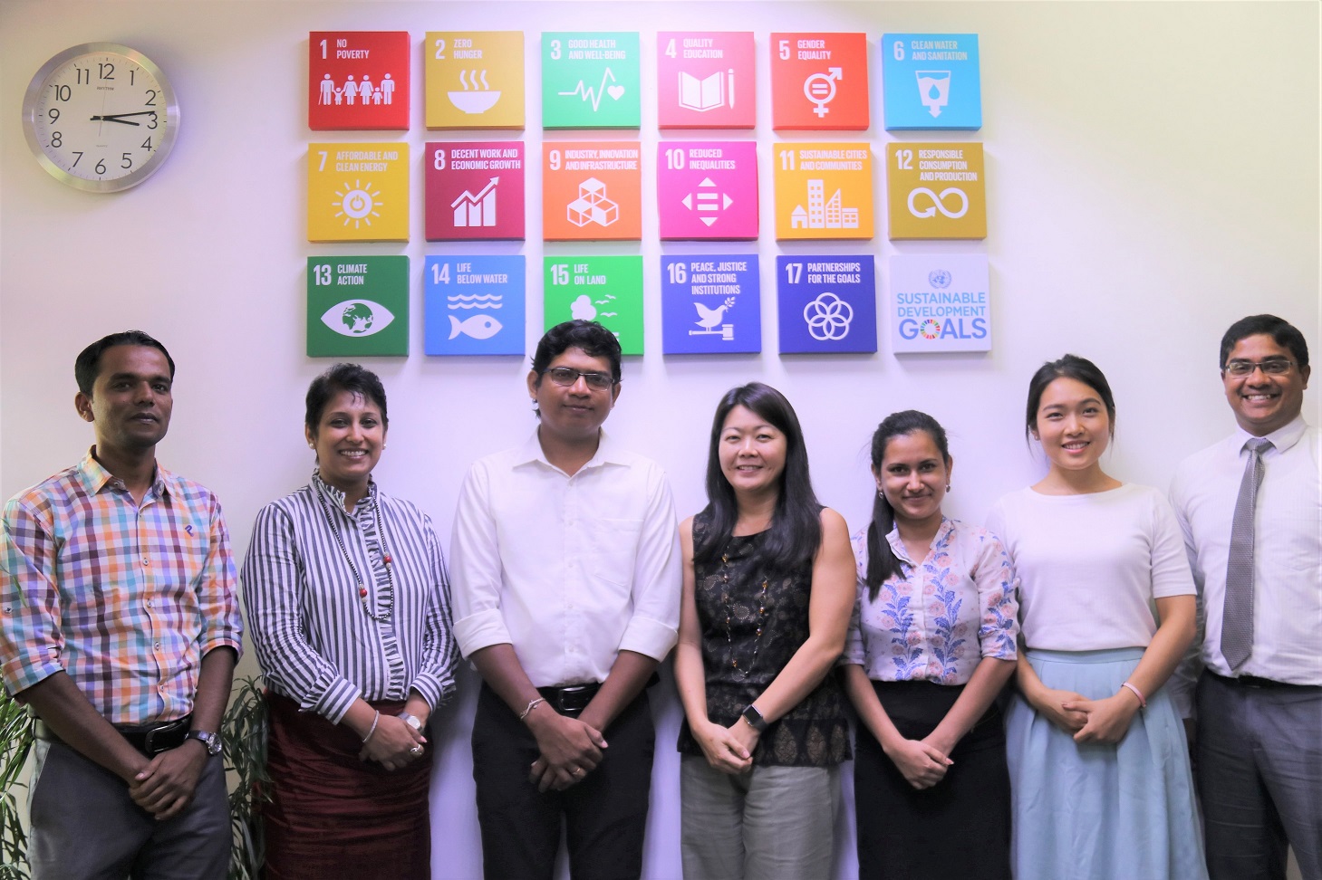 Meeting with UNFPA Sri Lanka Representative, Ms. Ritsu Nacken; Assistant Representative, Madhu Dissanayake and the Youth team at UNFPA